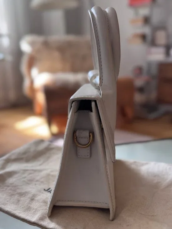 Jacquemus Le Chiquito Noeud Bag, White - Picture 10 of 12